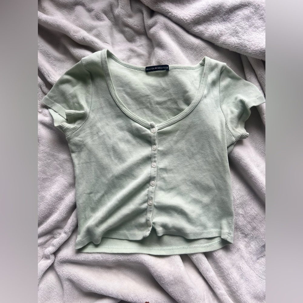 Brandy Melville Mint Green Top